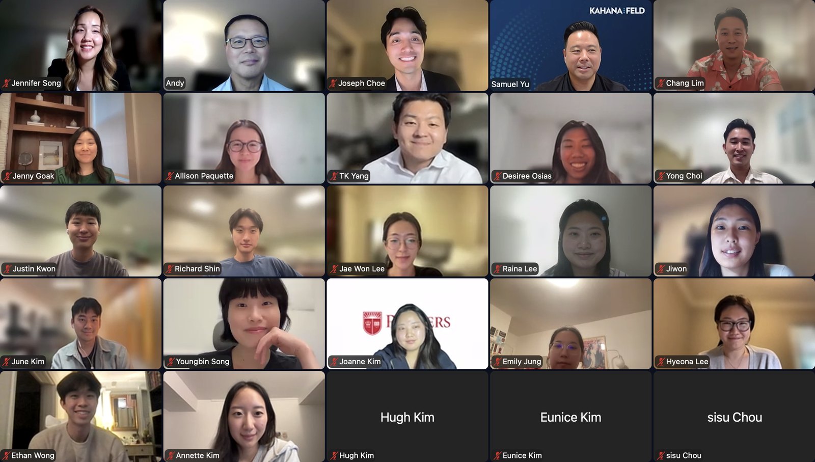 Panelists and attendees on Zoom at the KALAGNY and National KABA résumé workshop